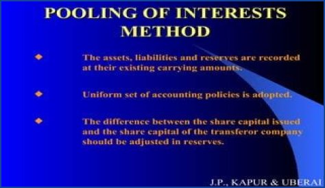 By pooling of interest method?