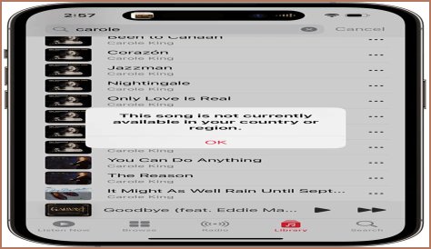 Why are some albums not available on iTunes?